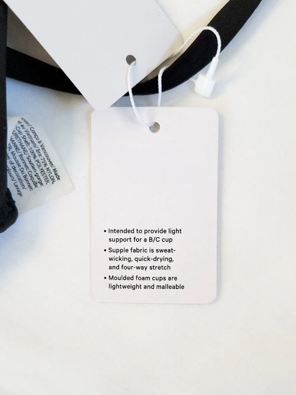 NEW Lululemon Like a Cloud Bra Light Support, B/C Cup Black